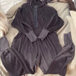 Training Day Velour Jumpsuit free people movement